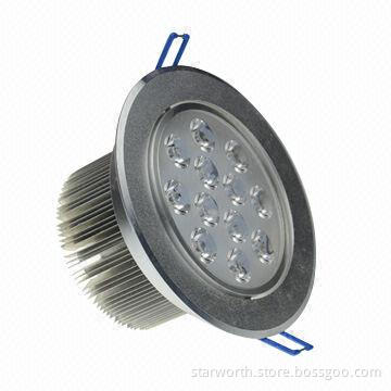 LED Downlight/Ceiling Light with 12W, 80Ra CRI, 2,700 to 6,000K, 80lm/W, CE/CB/SAA/ETL/RoHS Mark